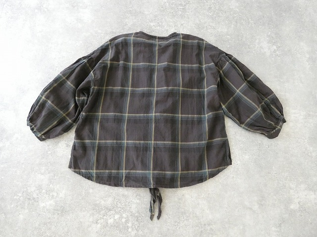 LAITERIE(レイトリー) オーガニックコットンローンチェックフリルブラウスの商品画像13