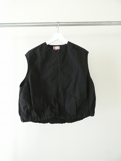 mao made(マオメイド) ヴィンテージウェザーバルーンシルエットZIP UPベストの商品画像3