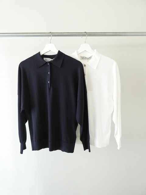 MidiUmi(ミディウミ) ワイドニットポロの商品画像3