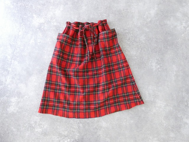 R&D.M.Co-(オールドマンズテーラー) WOOL TARTAN CHECK STRING SKIRTの商品画像10