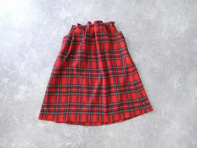 R&D.M.Co-(オールドマンズテーラー) WOOL TARTAN CHECK STRING SKIRTの商品画像11