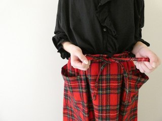 R&D.M.Co-(オールドマンズテーラー) WOOL TARTAN CHECK STRING SKIRTの商品画像16