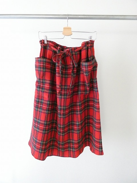 R&D.M.Co-(オールドマンズテーラー) WOOL TARTAN CHECK STRING SKIRTの商品画像3