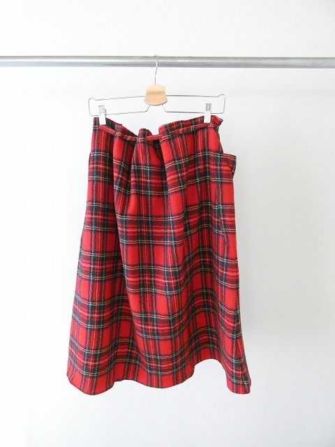 R&D.M.Co-(オールドマンズテーラー) WOOL TARTAN CHECK STRING SKIRTの商品画像9