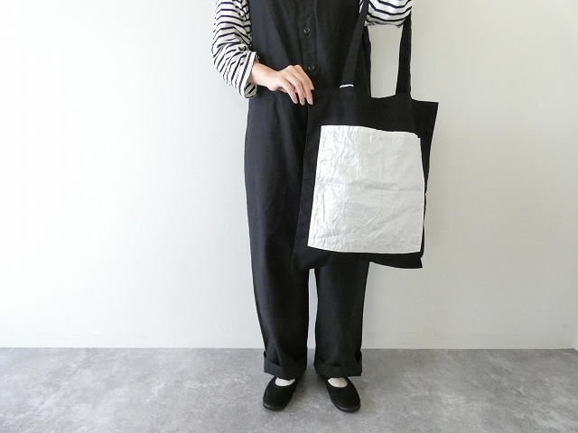 prit(プリット) オックス×40/1リネン箔プリントビックポケットトートの商品画像1