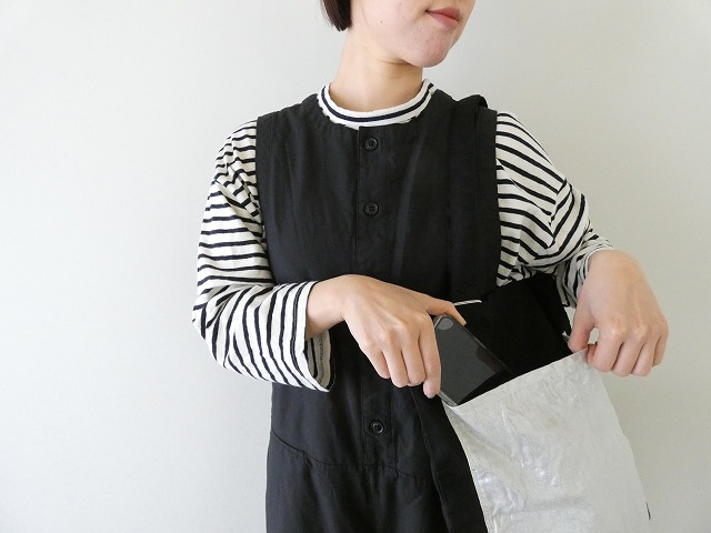 prit(プリット) オックス×40/1リネン箔プリントビックポケットトートの商品画像5