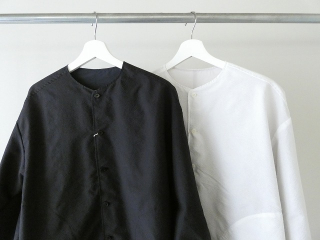 prit(プリット) ポリエステルコットンサッカー×コットンナイロンタフタリバーシブルノーカラーブルゾンの商品画像16