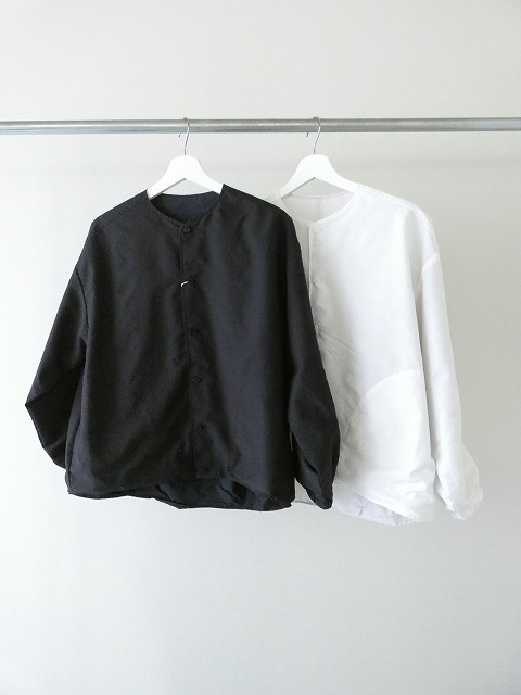 prit(プリット) ポリエステルコットンサッカー×コットンナイロンタフタリバーシブルノーカラーブルゾンの商品画像2