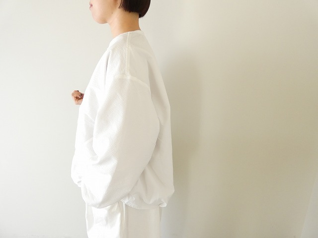 prit(プリット) ポリエステルコットンサッカー×コットンナイロンタフタリバーシブルノーカラーブルゾンの商品画像5