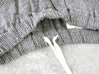 prit(プリット) リネンシルクハウンドトゥースワンタックバギーパンツの商品画像25