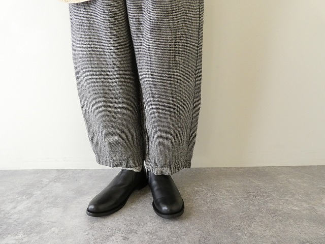 prit(プリット) リネンシルクハウンドトゥースワンタックバギーパンツの商品画像8