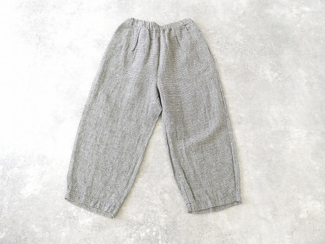 prit(プリット) リネンシルクハウンドトゥースワンタックバギーパンツの商品画像9