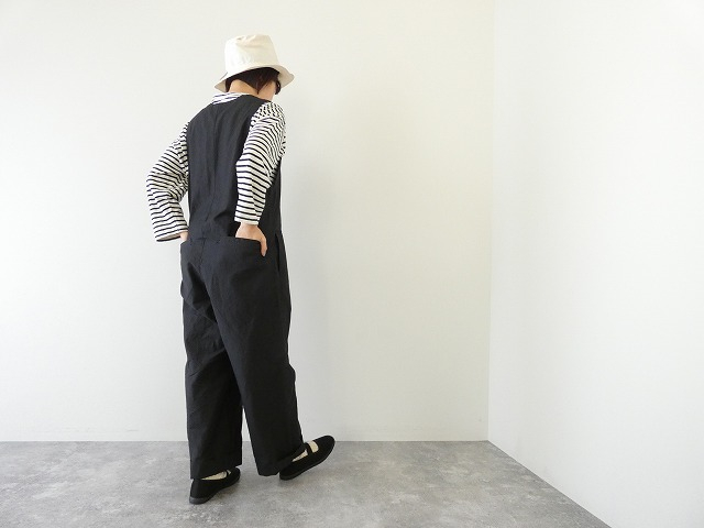 prit(プリット) コットンリネンライトバックサテンオールインワンの商品画像1