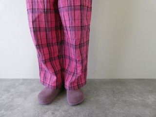 prit(プリット) 16/1リネンコットンチェックタックイージーパンツの商品画像17