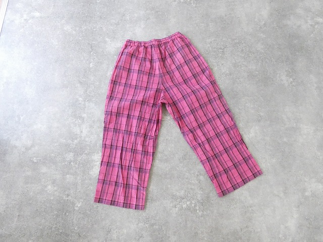 prit(プリット) 16/1リネンコットンチェックタックイージーパンツの商品画像29