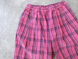 prit(プリット) 16/1リネンコットンチェックタックイージーパンツの商品画像31