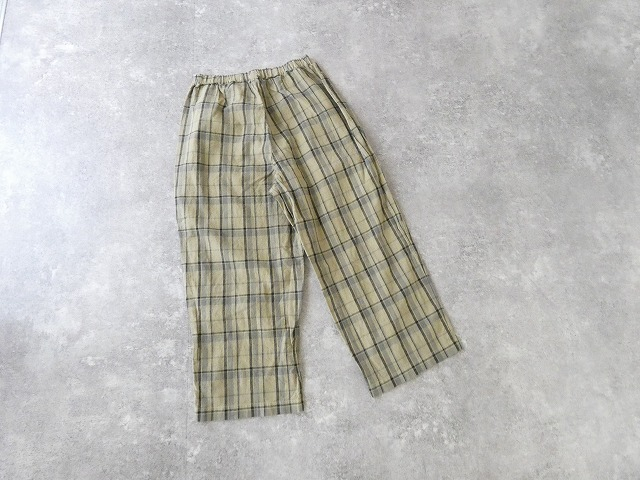prit(プリット) 16/1リネンコットンチェックタックイージーパンツの商品画像43
