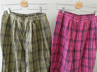 prit(プリット) 16/1リネンコットンチェックタックイージーパンツの商品画像52