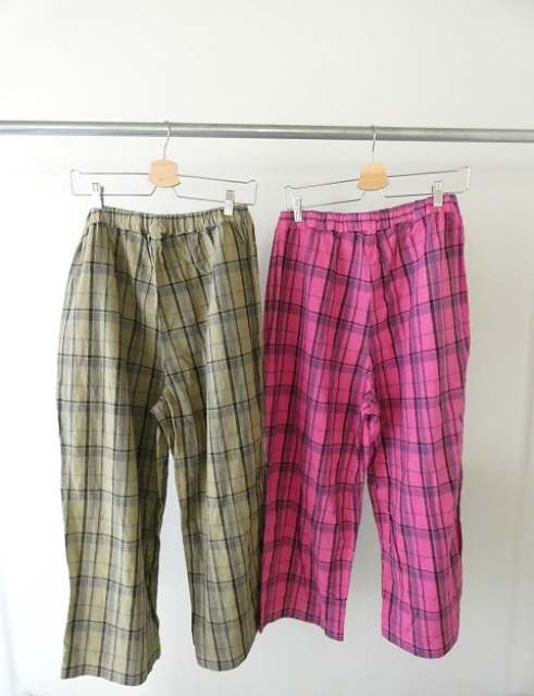 prit(プリット) 16/1リネンコットンチェックタックイージーパンツの商品画像7