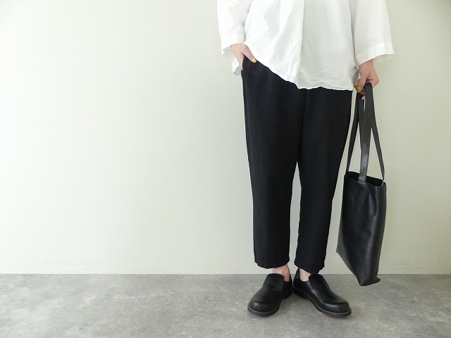 prit(プリット) 綿麻ストレッチテーパードイージーパンツの商品画像1