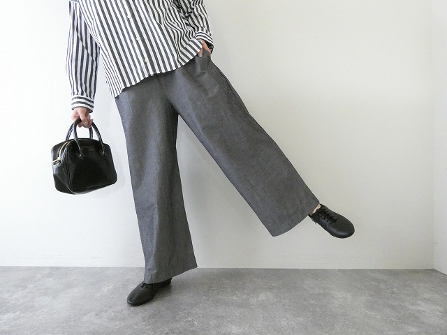 prit(プリット) 綿麻ストレッチワイドパンツの商品画像5