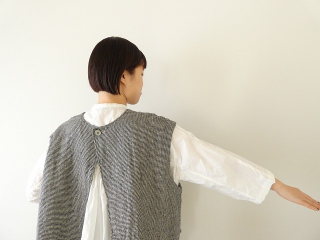 prit(プリット) リネンシルクハウンドトゥース2wayベストの商品画像23