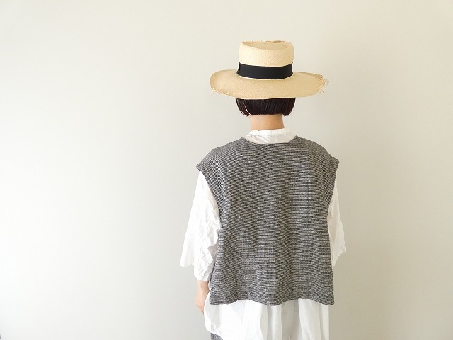 prit(プリット) リネンシルクハウンドトゥース2wayベストの商品画像7