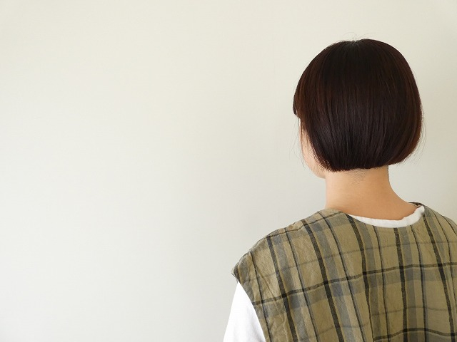 prit(プリット) リネンコットンチェック2Wayベストの商品画像11