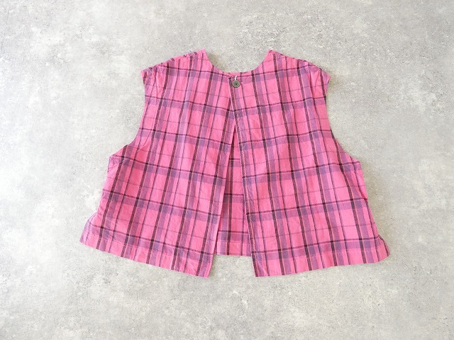 prit(プリット) リネンコットンチェック2Wayベストの商品画像29