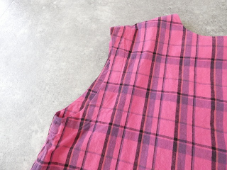 prit(プリット) リネンコットンチェック2Wayベストの商品画像31