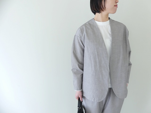 prit(プリット) 綿麻ストレッチトッパージャケットの商品画像1