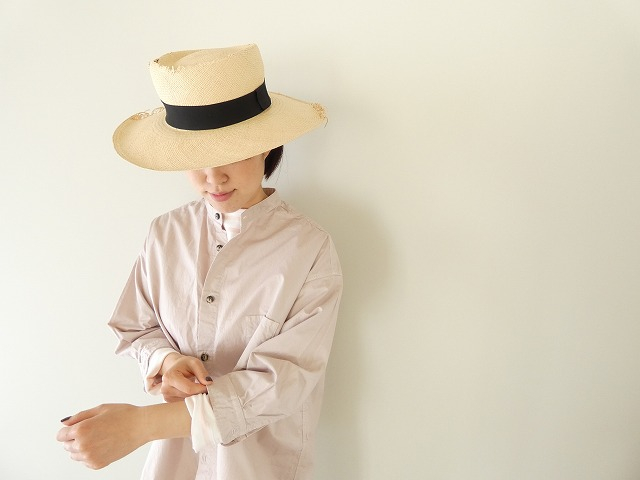 prit(プリット) 綾ダンプ7分袖スタンドカラーシャツの商品画像1