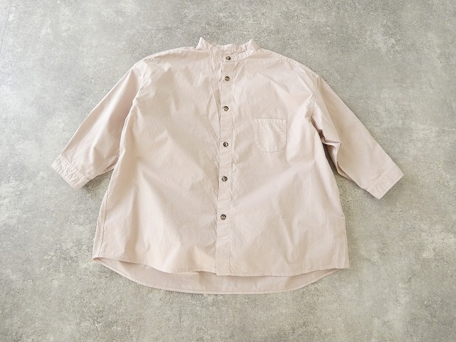 prit(プリット) 綾ダンプ7分袖スタンドカラーシャツの商品画像11