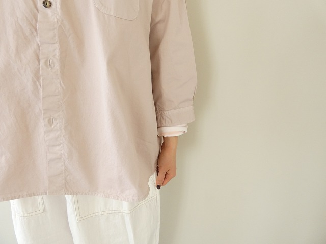 prit(プリット) 綾ダンプ7分袖スタンドカラーシャツの商品画像7