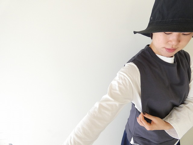 prit(プリット) 40/1 DEPENDランダムミニ裏毛プルオーバーベストの商品画像5