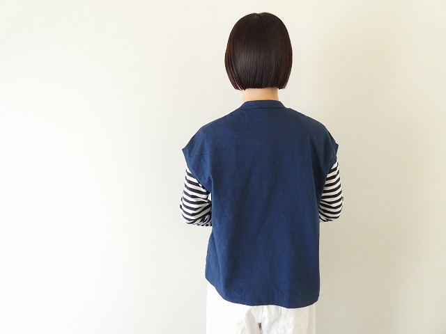 prit(プリット) 17/1空紡天竺オーバーサイズプルオーバーベストの商品画像2