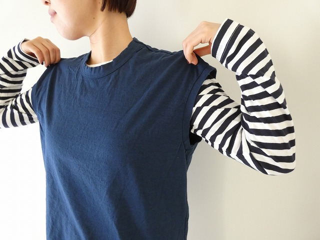 prit(プリット) 17/1空紡天竺オーバーサイズプルオーバーベストの商品画像6