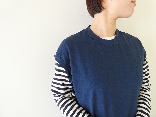 prit(プリット) 17/1空紡天竺オーバーサイズプルオーバーベストの商品画像9