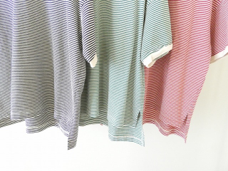 prit(プリット) 空紡度詰天竺ミジンボーダー5分袖クルーネックプルオーバーの商品画像17