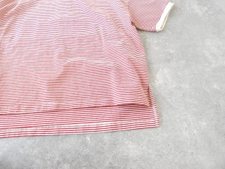 prit(プリット) 空紡度詰天竺ミジンボーダー5分袖クルーネックプルオーバーの商品画像32