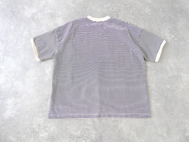 prit(プリット) 空紡度詰天竺ミジンボーダー5分袖クルーネックプルオーバーの商品画像43