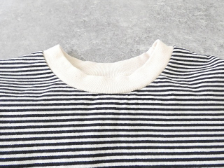 prit(プリット) 空紡度詰天竺ミジンボーダー5分袖クルーネックプルオーバーの商品画像45