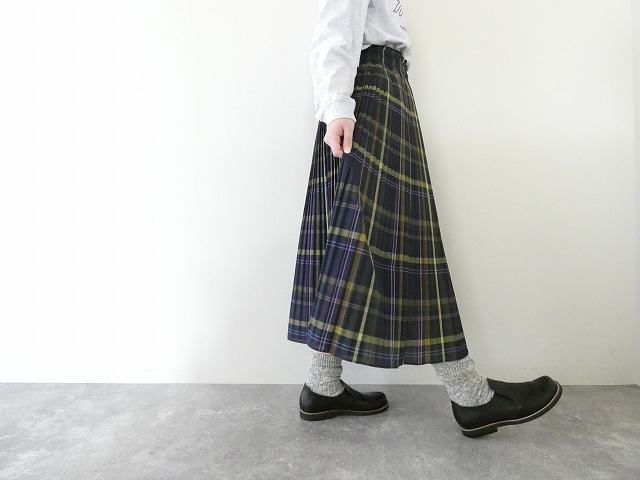 PK ビックチェックのプリーツスカートの商品画像6