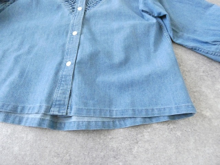 NOMBRE IMPAIR(ノンブルアンペール) ねじりピンタックデニムスタンドショートシャツの商品画像27