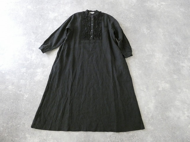 ichiAntiquite's(イチアンティークス) フレンチリネン胸元フリルドレスの商品画像11