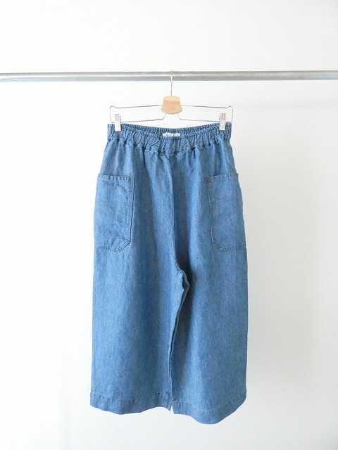 Hands of creation(ハンズオブクリエイション) 11ozリネンデニムサイドポケットキュロットパンツの商品画像3