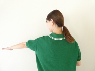 NARU スノーコットンラインポロ衿ニットの商品画像17