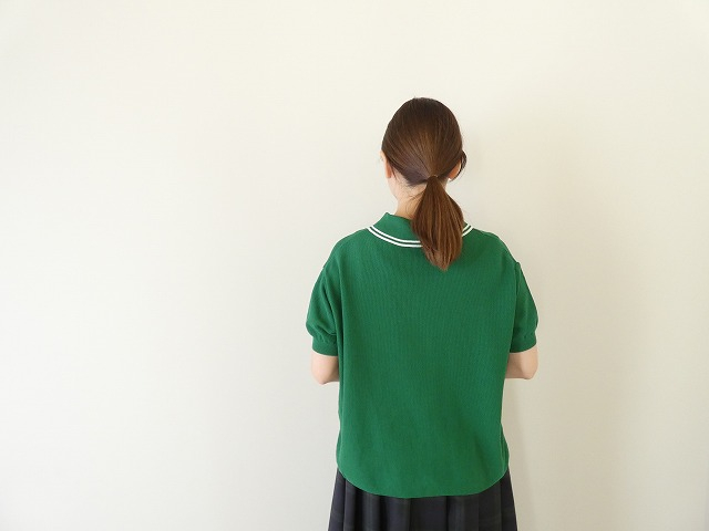 NARU スノーコットンラインポロ衿ニットの商品画像6