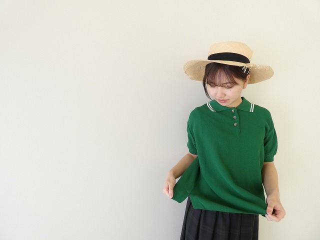 NARU スノーコットンラインポロ衿ニットの商品画像7