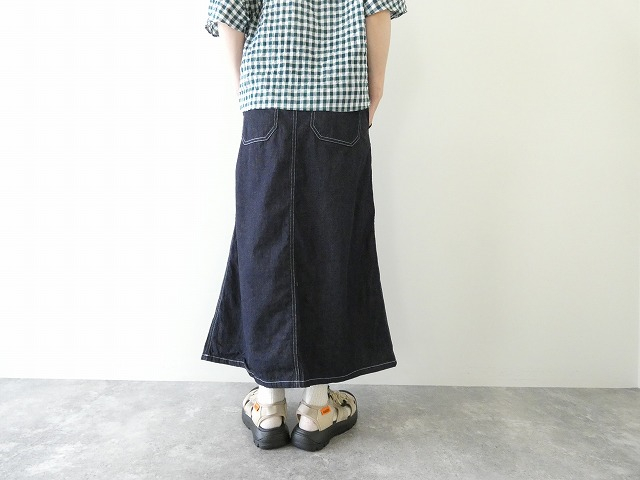 NARU 8オンスムラデニムベイカースカートの商品画像6